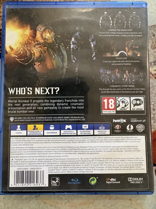 Joc Mortal Kombat X PS4