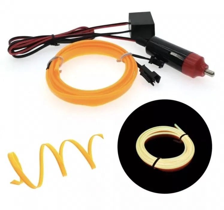 Led лед лента амбиентно осветление интериор камион кола мотор бмв ауди