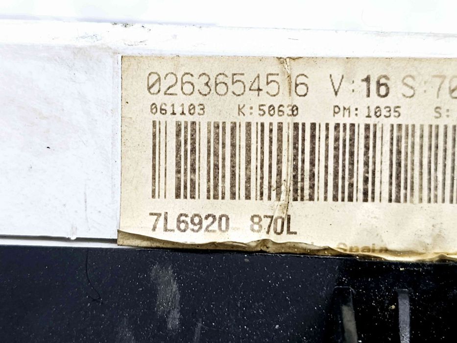 Ceas bord Volkswagen Touareg (7LA, 7L6) [Fabr 2003-2010] 7L6920870L