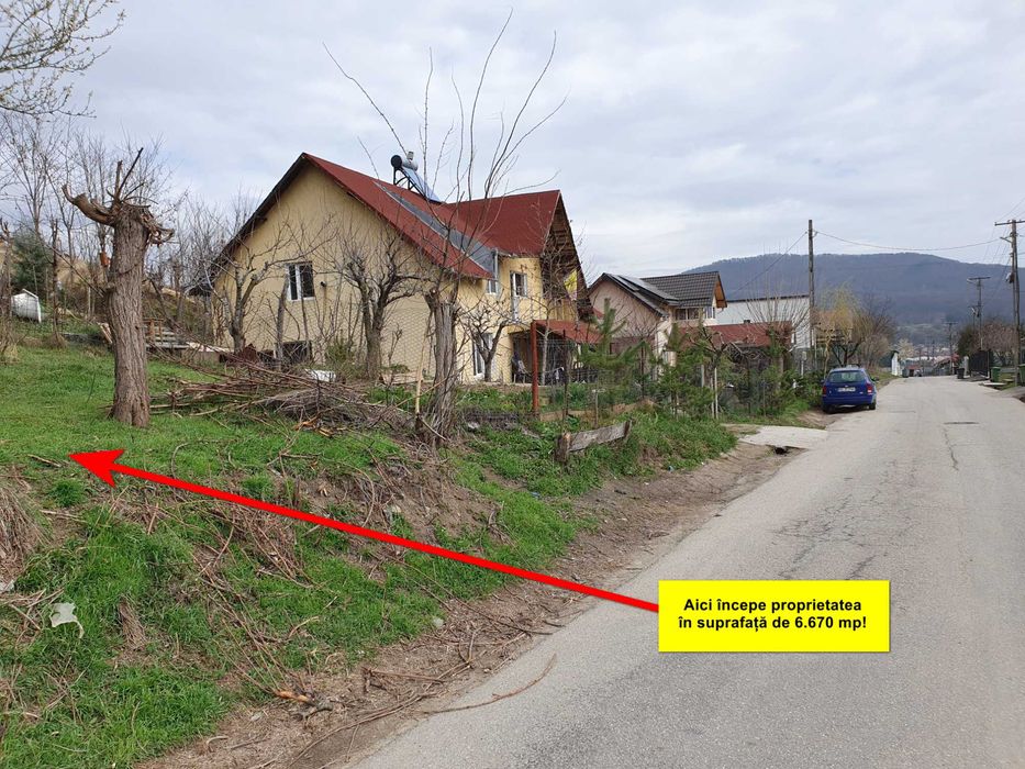 Teren deosebit, cadru superb, până la 6.670 mp, intravilan, str. Buda