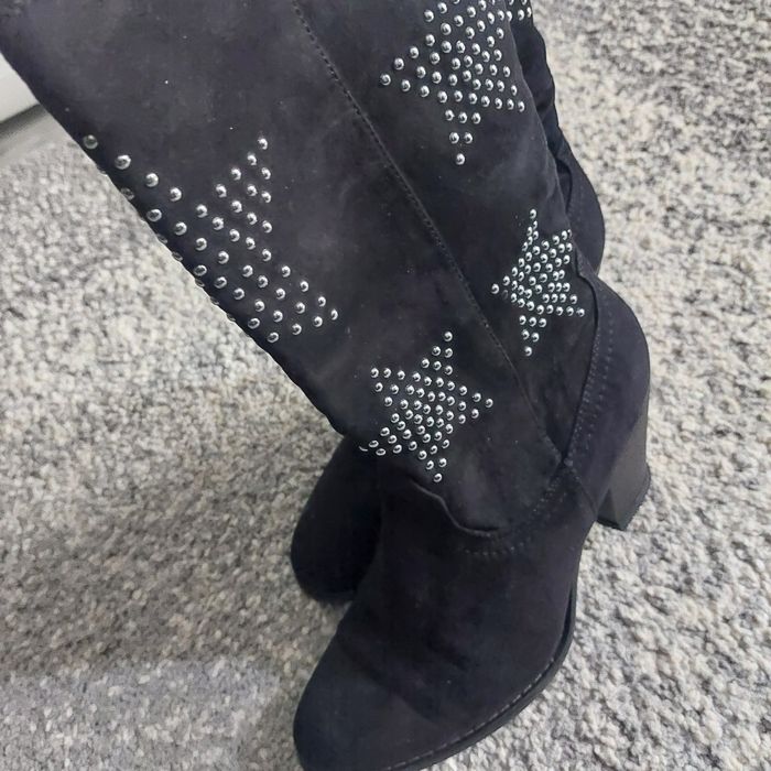 Cizme negre lungi + unu gratis