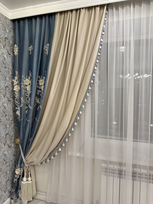 Тюль и шторы б/у