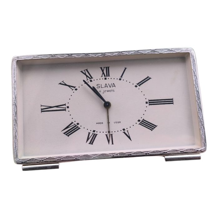 Ретро механичен будилник Slava (обслужен)