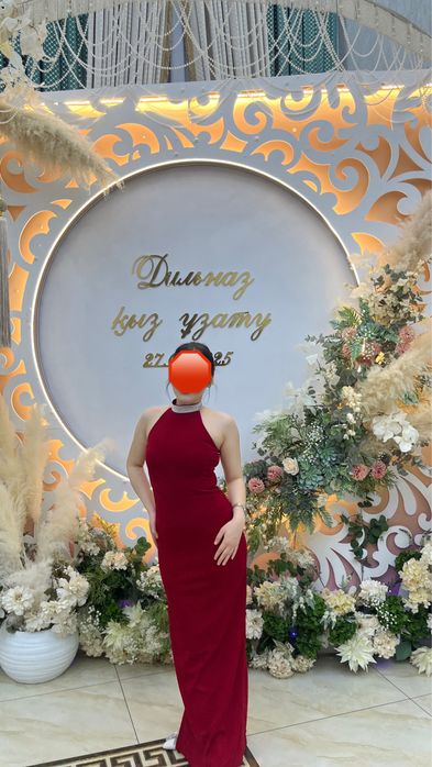 Вечерний платье красный