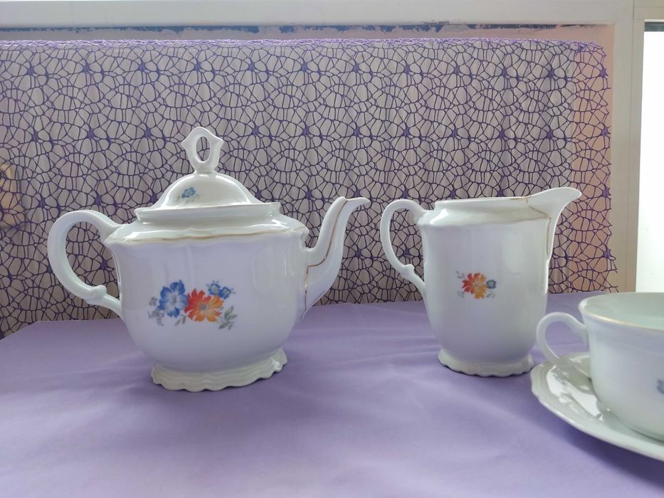 Баварски/немски порцеланов сервиз за кафе/чай