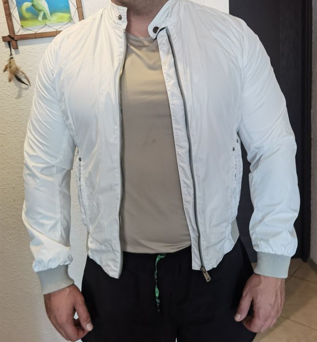 Мъжко бяло яке NCS DENIM