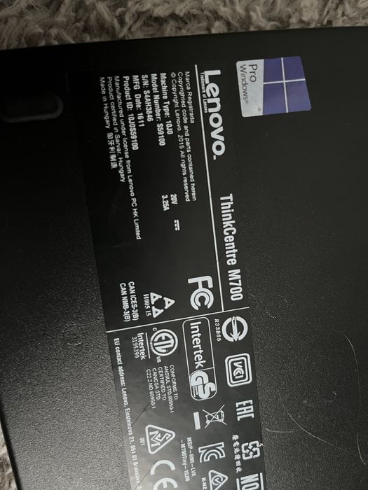 Vand calcuculator Lenovo ThinkCenter M700