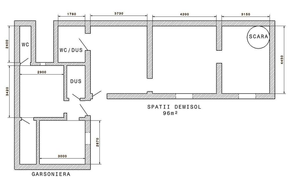 Apartament cu 7 camere pe 2 nivele + o garsoniera