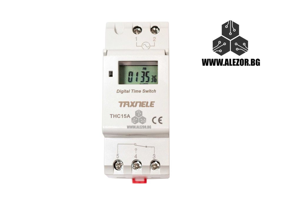 Таймер Седмичен с 20 програми, 220V AC, Релеен Изход, 20200171