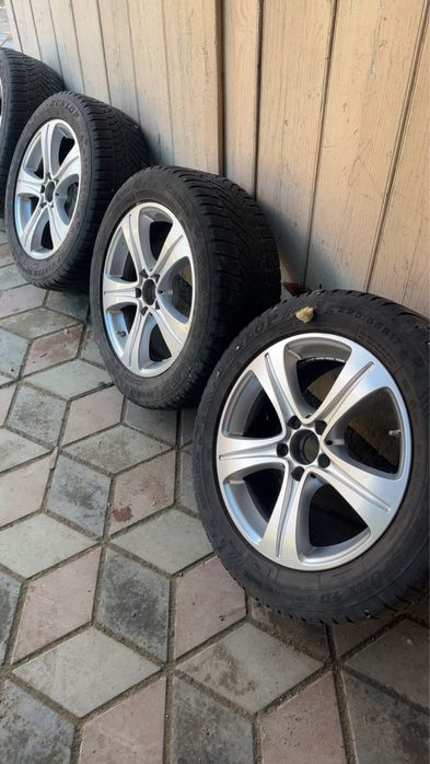 Set jante Mercedes R17 + anvelope iarnă 225/55/R17