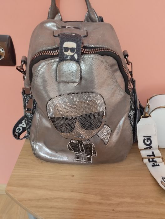 Продавам две ранички и една чанта за през рамо на Karl