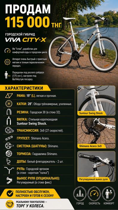 Велосипед Viva City-X