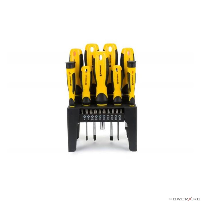 Set 21 surubelnite cu suport, Powermat