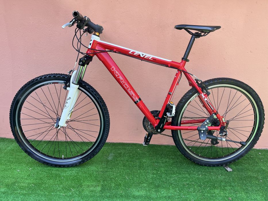 Като Нов Алуминиев Велосипед KROSS LEVEL 26цола 8х3 Внос Германия