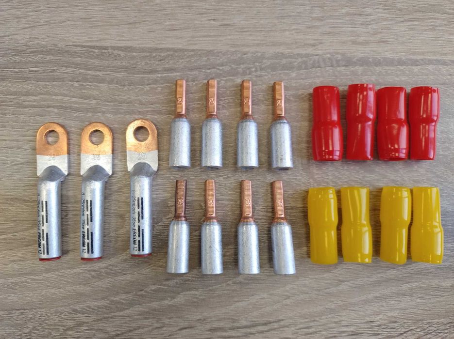 Биметални кабелни накрайници обувки 25мм2(35mm2) за пресоване комплект