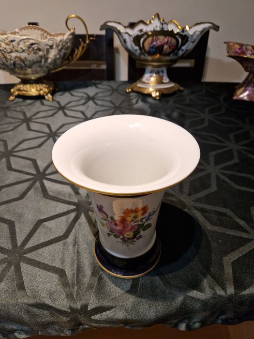 Прекрасна антикварна колекционерска порцеланова ваза Meissen