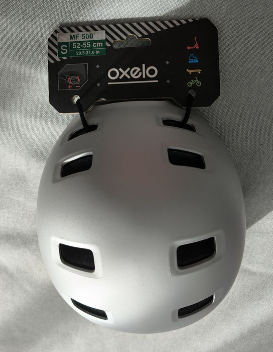 Cască protecție Role/Skateboard/Trotinetă/Bicicletă Oxelo MF 500, gri