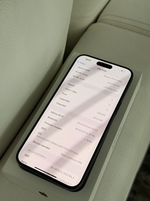 Iphone / 15 Pro Max/ 256 Gb / Black / Fullbox