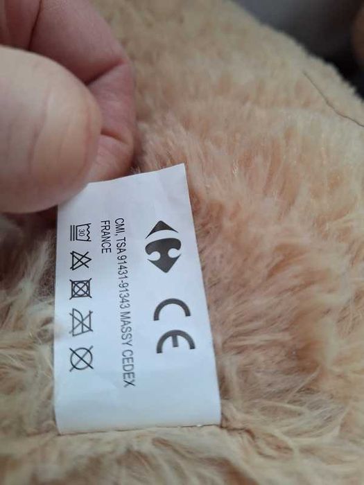 Doi catei de plus Max & Sax, 65 cm, Maro/Alb copii jucarii Max & Sax