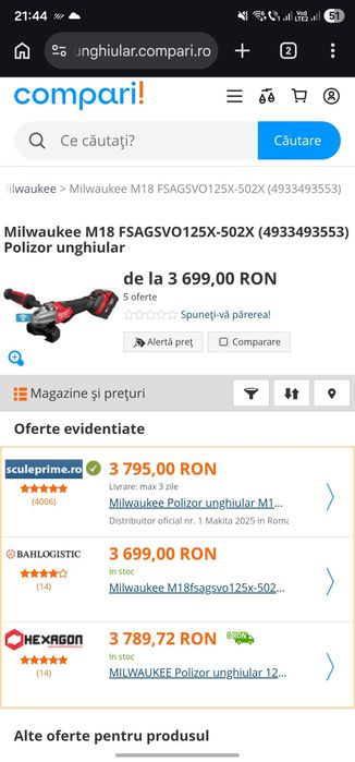 Flex Milwaukee M18 model nou