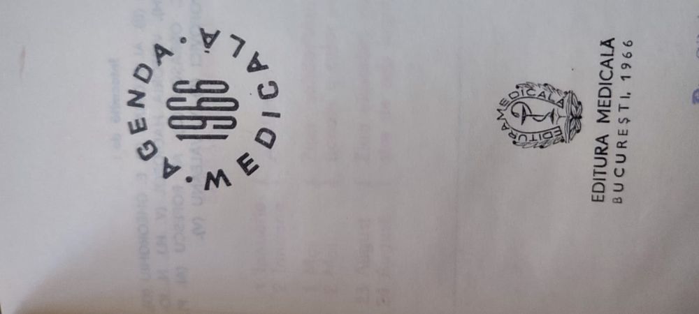 Agenda medicala 1966