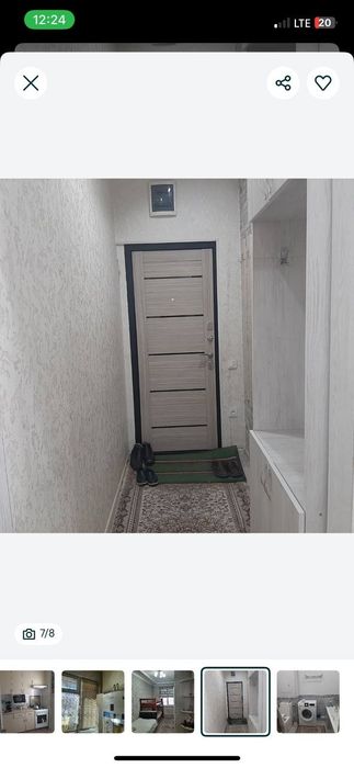 Продаётся 2 ком квартира Ялангач