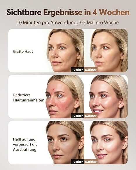 Безжична маска за лице за светлинна терапия с 4 режима за anti-age Led XSSNVV