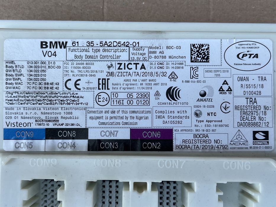 Modul BDC BMW Seria 1 2 3 X1 X2 F40 F44 G20 G21 F48 F39