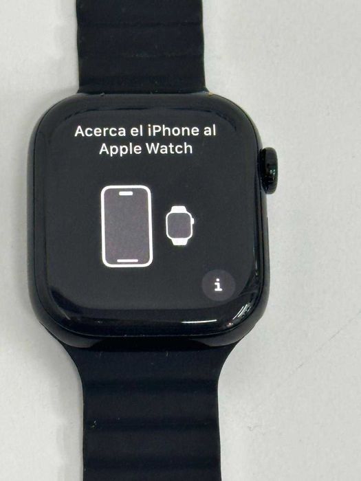 Apple Watch 10 GPS, Carcasa Jet Black Aluminium 42mm, Black Sport -I-