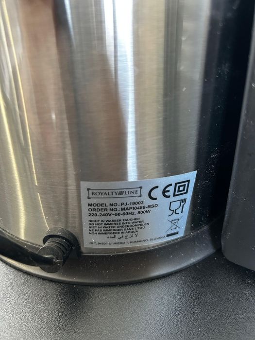 Сокоизстисквачка 4в1 Royalty Line 1000W, 1 L, Чопър, Блендер МелничкА