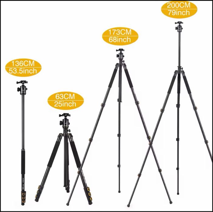 Трипод. 2 в 1. Монопод. хоризонтално рамо. камера. макро. фото. видео