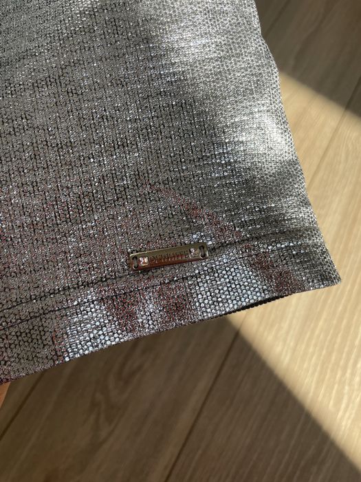 Комбинированное платье размер S