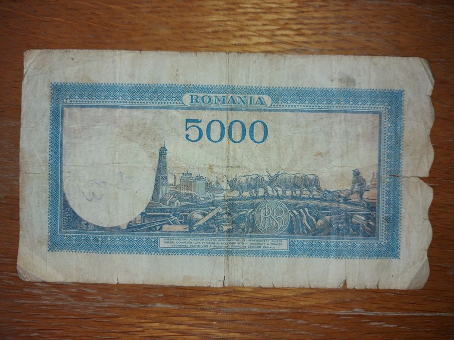 Bancnotă 5000 lei 1944