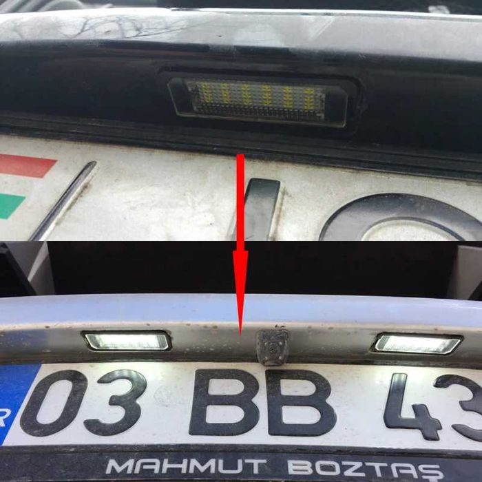 LED светлини / плафони за заден номер VW Golf, Passat, Skoda, SEAT