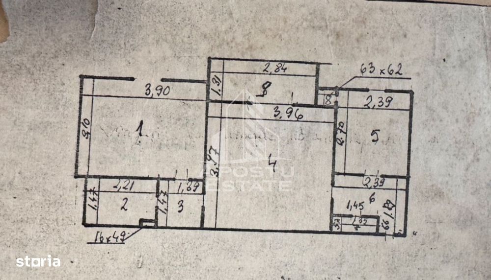 Apartament cu 2 camere, 44mp, etaj 1, anvelopat, zona Garii, Hunedoara