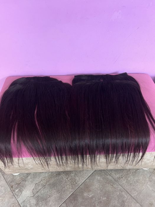 Естествена тайландска коса 200гр 60см