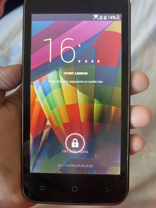 Телефон texet почти новый