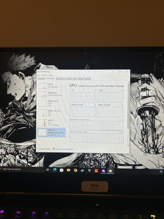 Lenovo Legion Y740 i7,Rtx 2070 16Ram