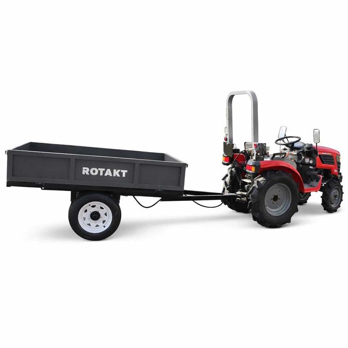 Remorca agricola Rotakt 1T pentru tractor cu basculare hidraulica
