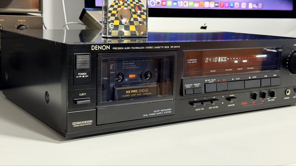 Denon DR-M24HX – Cassette Deck 3 Head, Closed Loop Dual Capstan, HX Pro, Dolby B/C, Bias, Rec Cal, Made in Japan