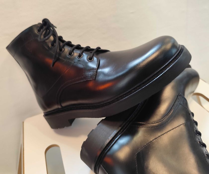 Ghete lace up 41 premium Massimo Dutti NOI piele naturala suprioara