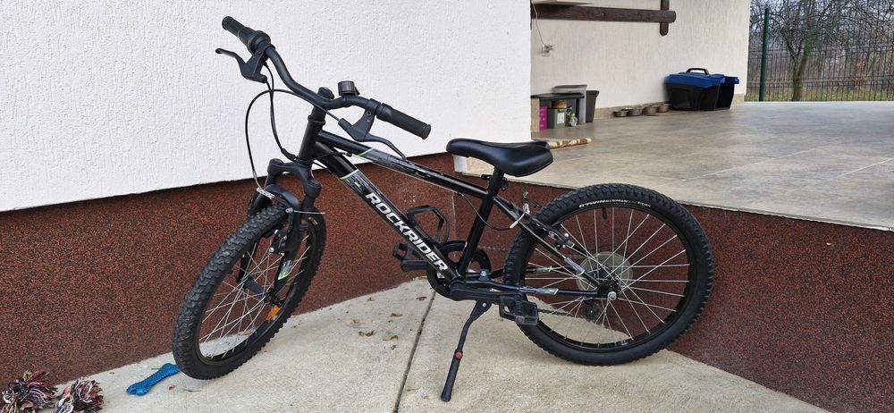 Bicicleta MTB Rockrider ST500 20" Negru copii 6-9 ani - Casca CADOU