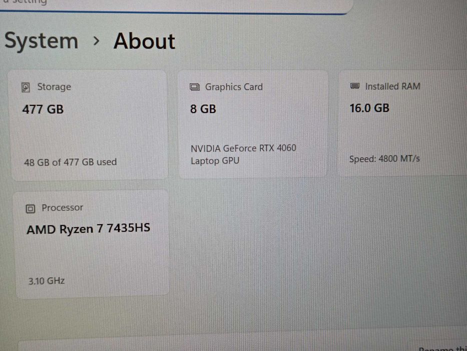 ГАРАНЦИЯ Ryzen 7| RTX 4060 |512GB SSD|IPS 144Hz|16RAM лаптоп asus tuf laptop gaming гейминг