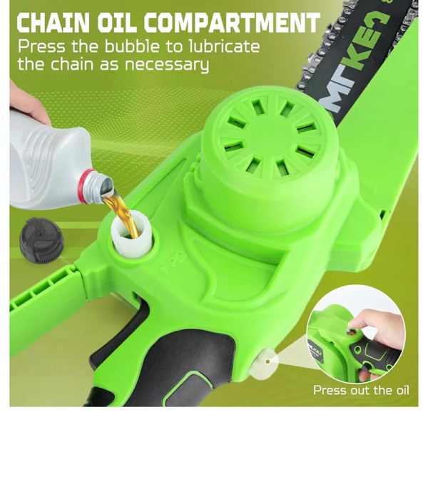 CQWLKEJ Mini ferăstrău, drujba cu lanț fără fir de 8 inchi Nou