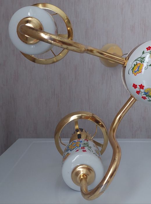 Люстра винтаж фарфоровая ( производство Польша )