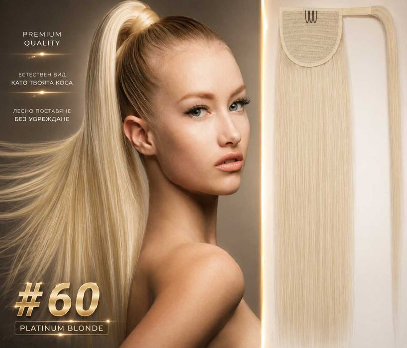 Естествена опашка за всеки ден- моментален обем и стил!