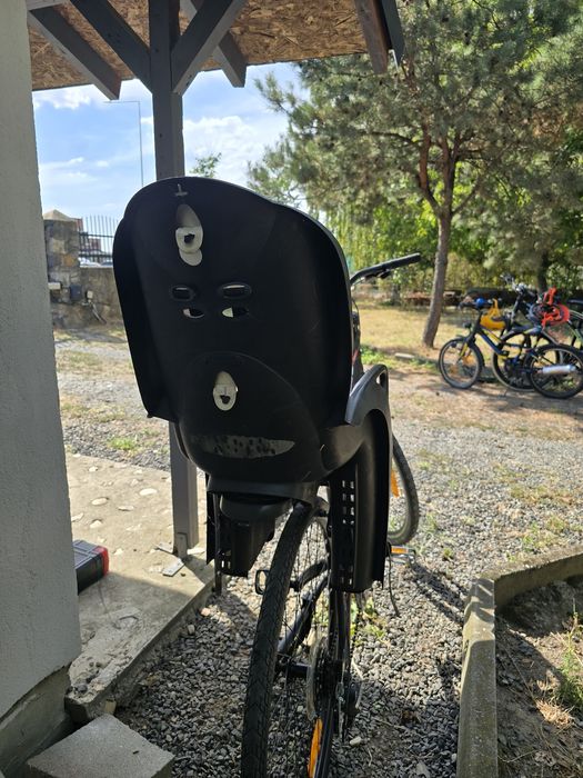 Scaun bicicletă copii Hamax – stare excelentă, complet cu sistem de prindere