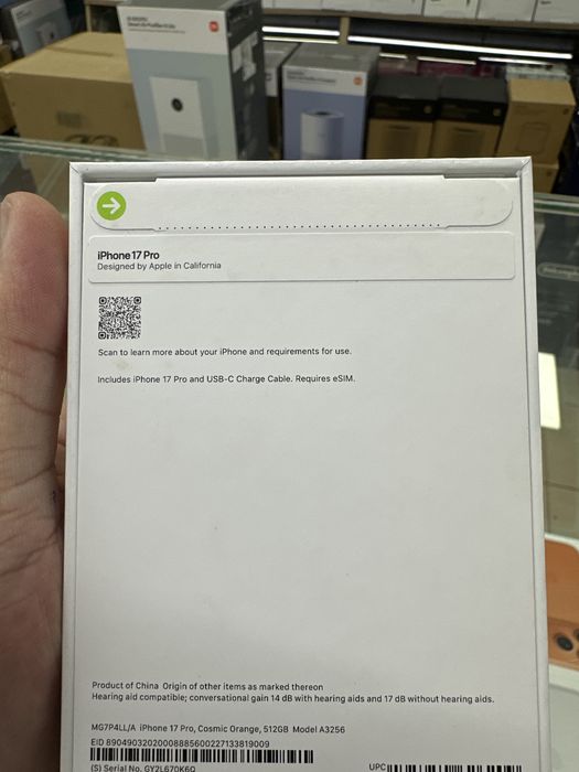 iPhone 17 Pro 512 Orange E/Sim LL/A