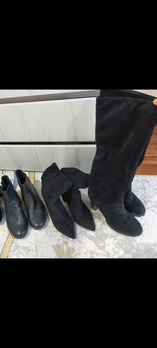 Ботинки сапоги кожаные