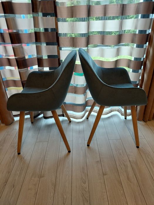 2 scaune de masa noi,culoare turcoaz